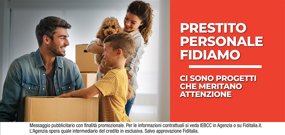 Agenzia Postica Silvia Fiditalia | Bologna, Casalecchio di Reno | Prestito Personale Fidiamo - Ti aspettiamo per realizzare i tuoi progetti. Messaggio pubblicitario con finalità promozionale. Per le informazioni contrattuali si veda IEBCC in Agenzia o su Fiditalia.it. L’Agenzia opera quale intermediario del credito in esclusiva. Salvo approvazione Fiditalia.